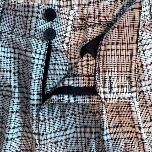Tillys Plaid Straight Pants - Picture 2 of 4